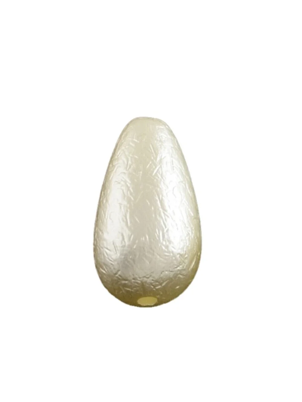 Winter White Ivory Japanese Teardrop Acrylic Beads New 80s Vintage Stock 10 pcs